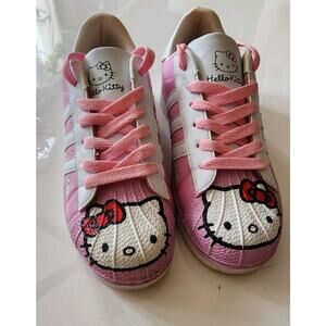 Girls Sneakers Hello Kitty Comfortable Kids Casual Sport Shoes pink Sz 6.5